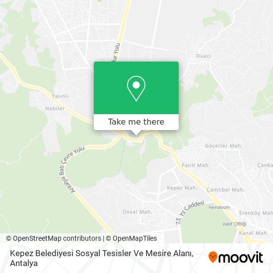 Kepez Belediyesi Sosyal Tesisler Ve Mesire Alanı map