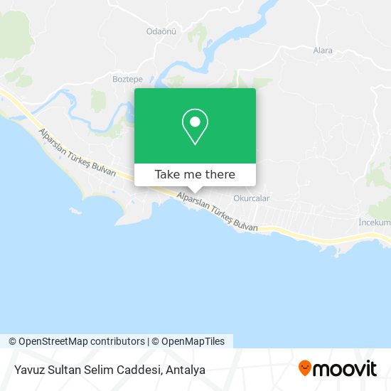 Yavuz Sultan Selim Caddesi map