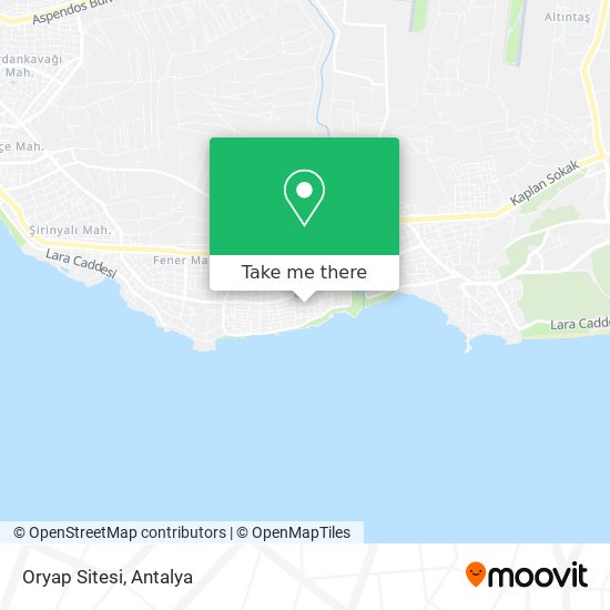 Oryap Sitesi map