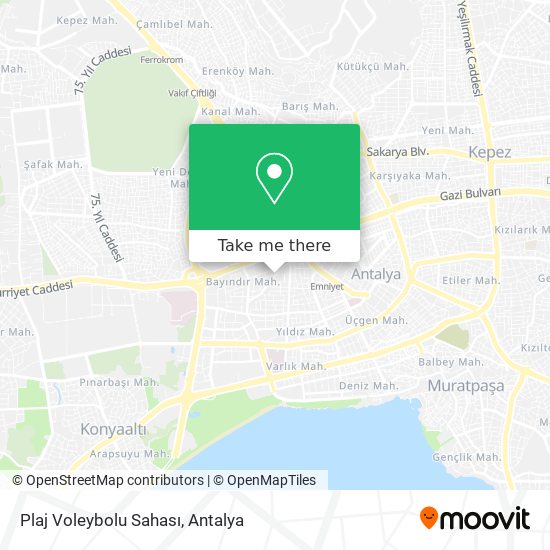 Plaj Voleybolu Sahası map