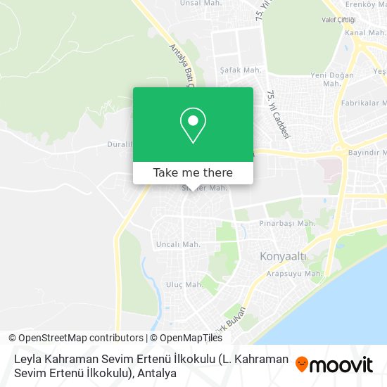 Leyla Kahraman Sevim Ertenü İlkokulu map