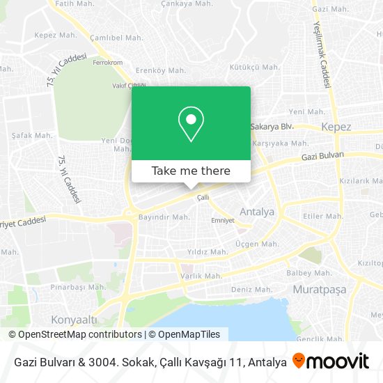 Gazi Bulvarı & 3004. Sokak, Çallı Kavşağı 11 map