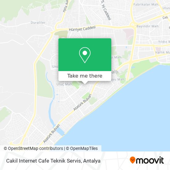 Cakil Internet Cafe Teknik Servis map