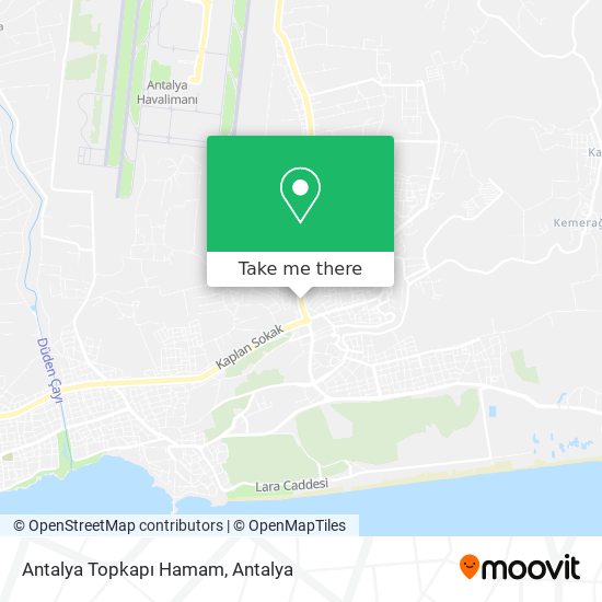 Antalya Topkapı Hamam map