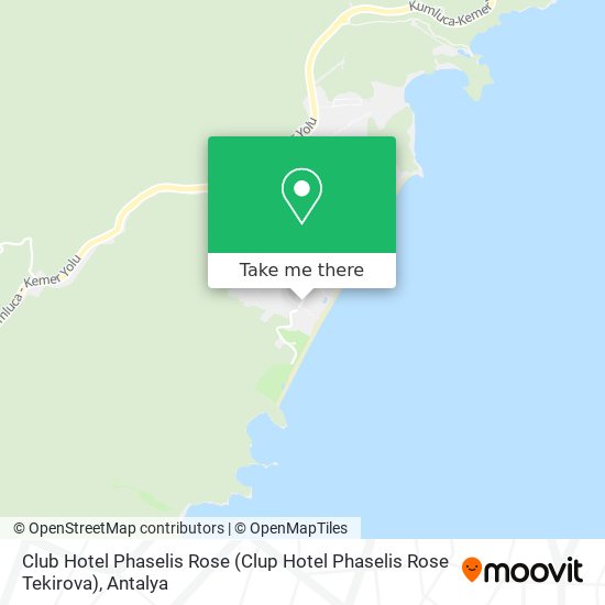 Club Hotel Phaselis Rose (Clup Hotel Phaselis Rose Tekirova) map