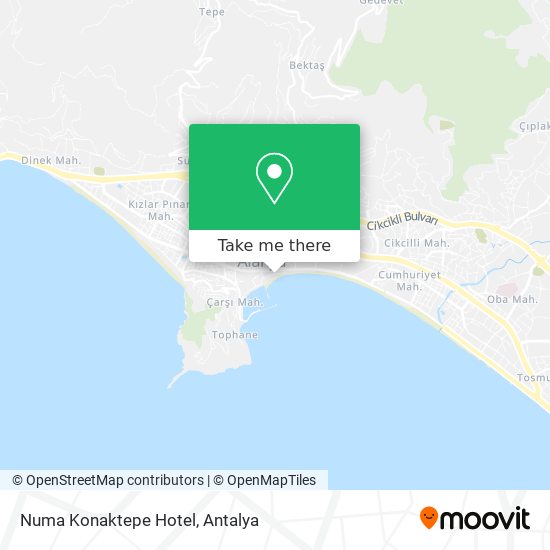 Numa Konaktepe Hotel map