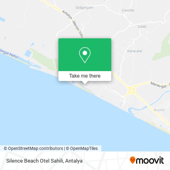 Silence Beach Otel Sahili map