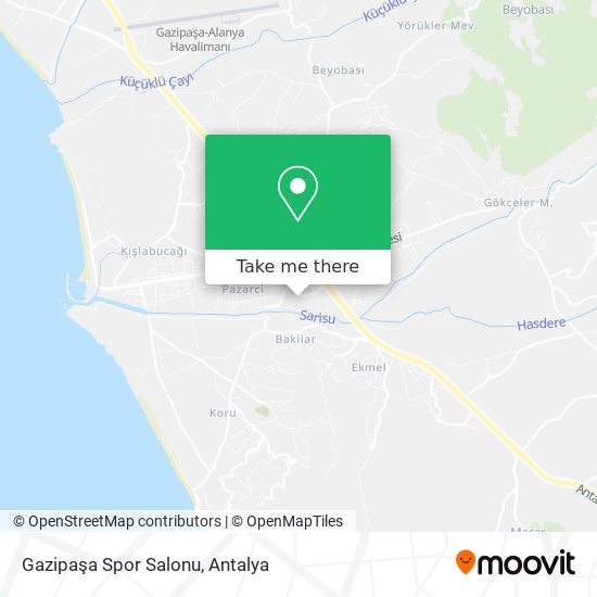Gazipaşa Spor Salonu map