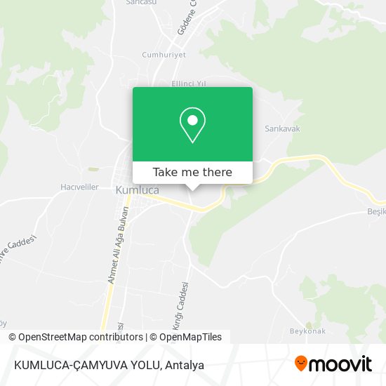 KUMLUCA-ÇAMYUVA YOLU map