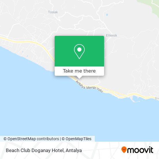 Beach Club Doganay Hotel map