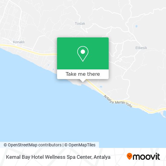 Kemal Bay Hotel Wellness Spa Center map