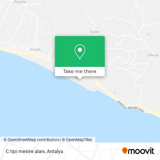 C tipi mesire alanı map