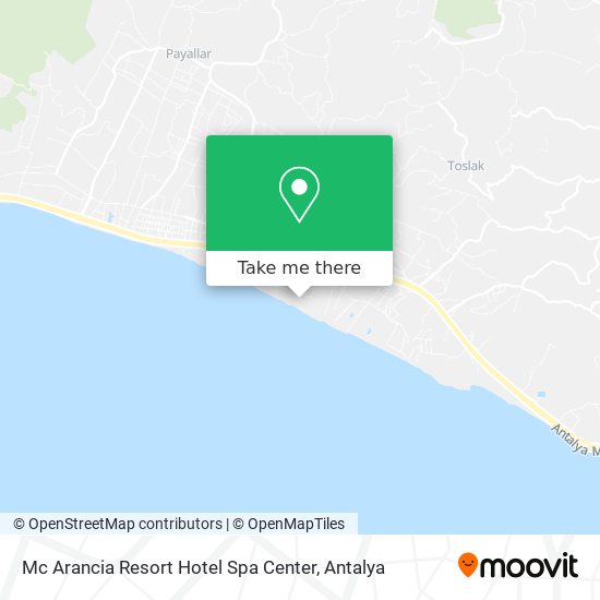 Mc Arancia Resort Hotel Spa Center map