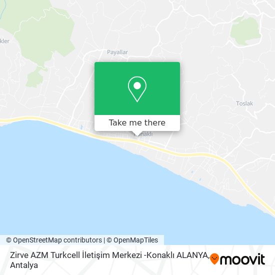 Zirve AZM Turkcell İletişim Merkezi -Konaklı ALANYA map