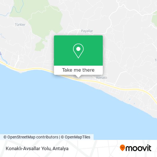 Konaklı-Avsallar Yolu map