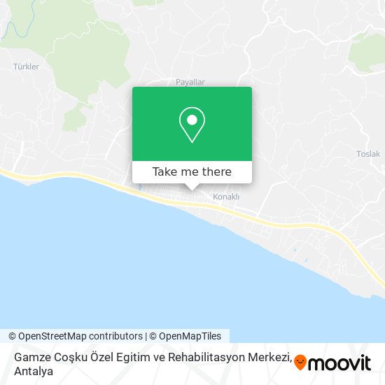 Gamze Coşku Özel Egitim ve Rehabilitasyon Merkezi map