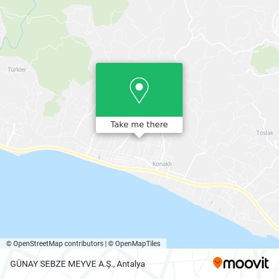 GÜNAY SEBZE MEYVE A.Ş. map