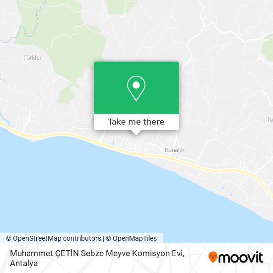 Muhammet  ÇETİN Sebze Meyve Komisyon Evi map