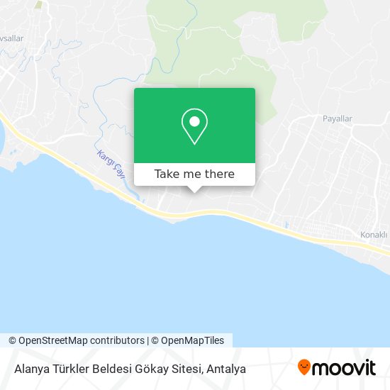 Alanya Türkler Beldesi Gökay Sitesi map