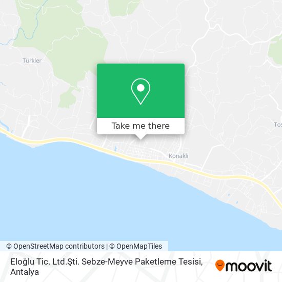 Eloğlu Tic. Ltd.Şti. Sebze-Meyve Paketleme Tesisi map