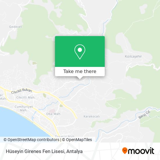 Hüseyin Girenes Fen Lisesi map