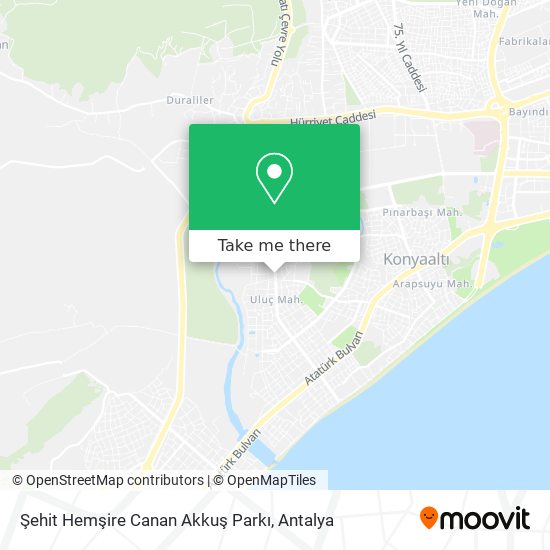Şehit Hemşire Canan Akkuş Parkı map