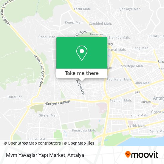 Mvm Yavaşlar Yapı Market map