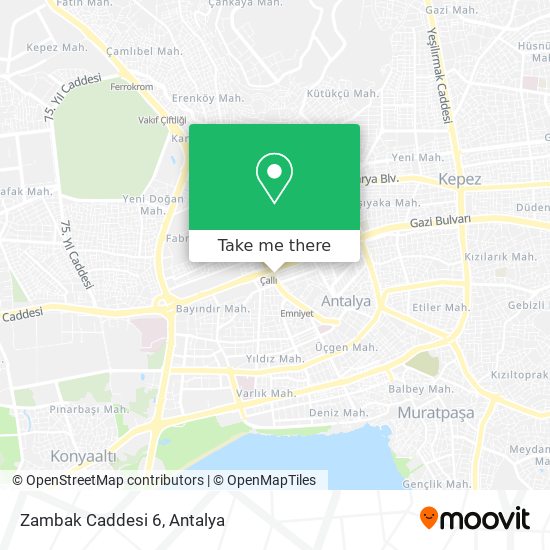 Zambak Caddesi 6 map