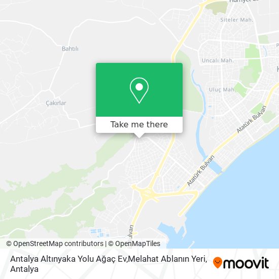 Antalya Altınyaka Yolu Ağaç Ev,Melahat Ablanın Yeri map