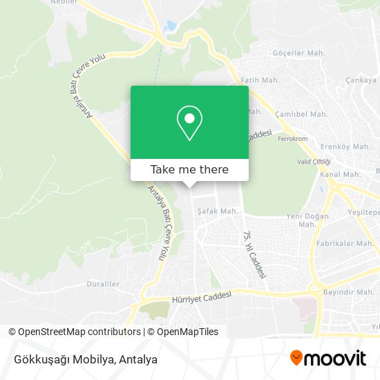 Gökkuşağı Mobilya map