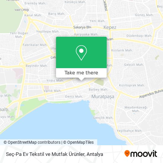 Seç-Pa Ev Tekstil ve Mutfak Ürünler map