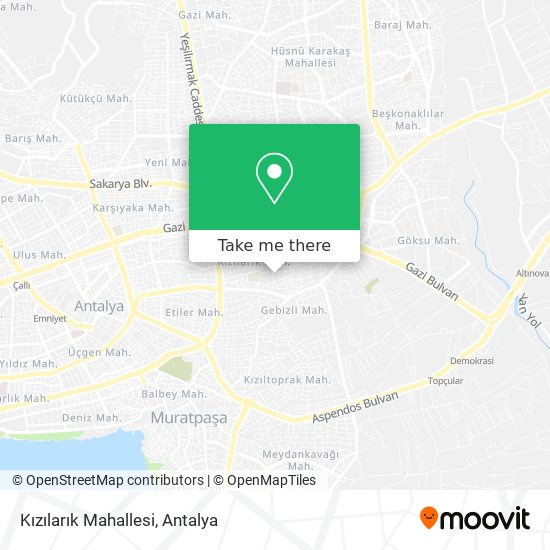 Kızılarık Mahallesi map