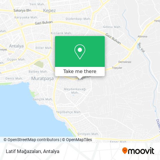 Latif Mağazaları map