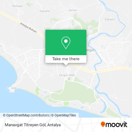 Manavgat Titreyen Göl map