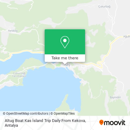 Altug Boat Kas İsland Trip Daily From Kekova map