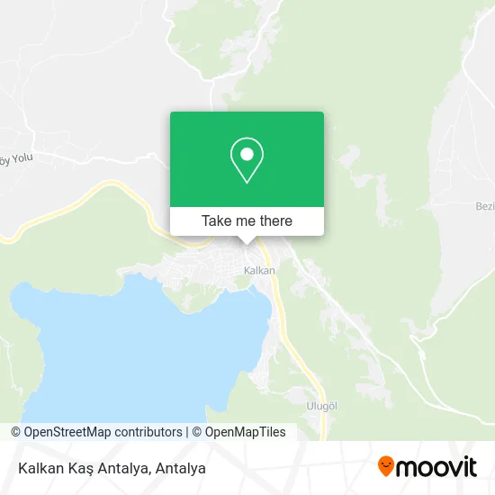 Kalkan Kaş Antalya map