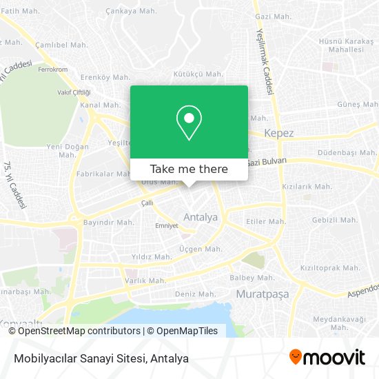 Mobilyacılar Sanayi Sitesi map