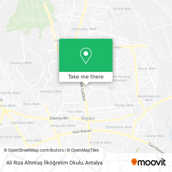 Ali Rıza Altıntaş İlköğretim Okulu map