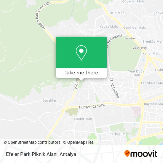 Efeler Park Piknik Alanı map