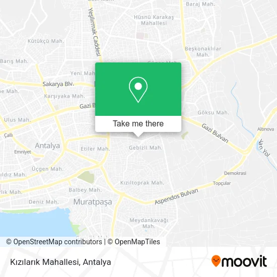 Kızılarık Mahallesi map