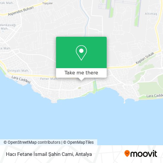 Hacı Fetane İsmail Şahin Cami map