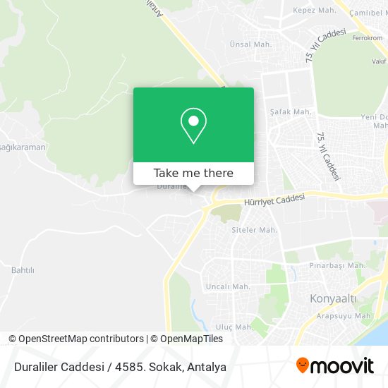 Duraliler Caddesi / 4585. Sokak map