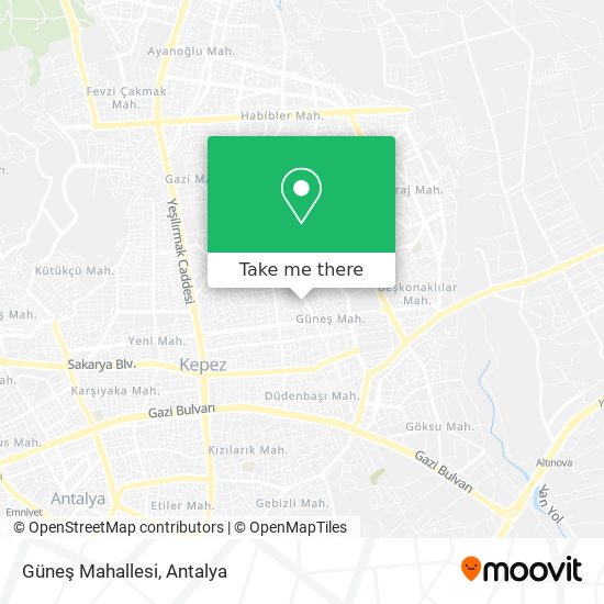 Güneş Mahallesi map