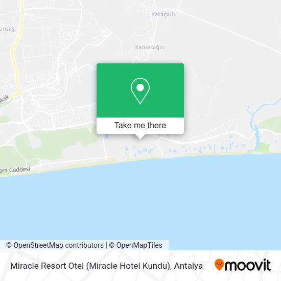 Miracle Resort Otel (Miracle Hotel Kundu) map