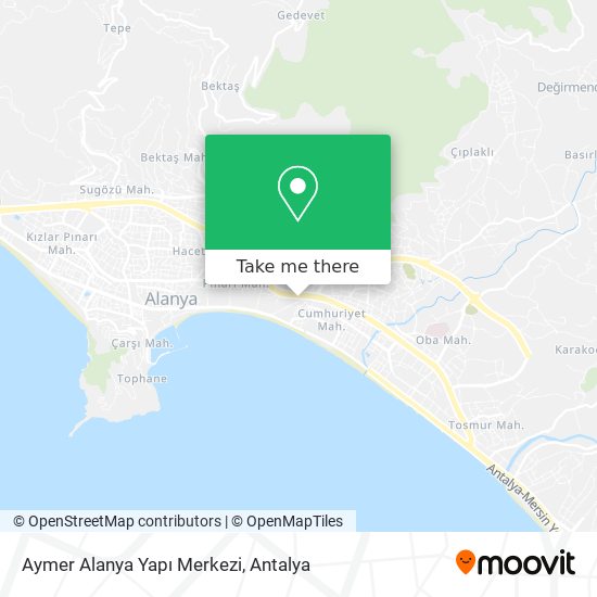 Aymer Alanya Yapı Merkezi map