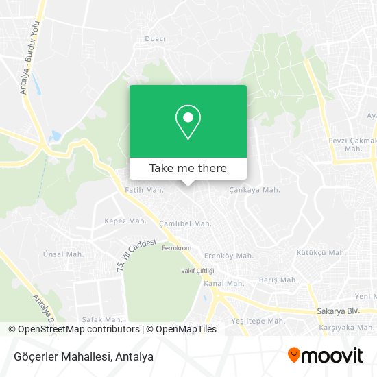 Göçerler Mahallesi map