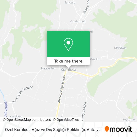 Özel Kumluca Ağız ve Diş Sağlığı Polikliniği map
