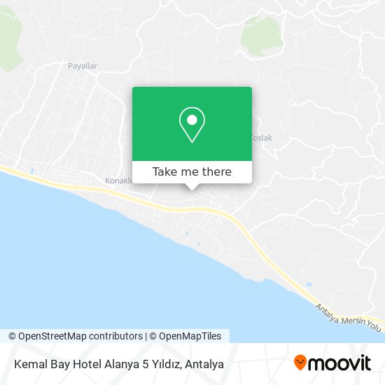 Kemal Bay Hotel Alanya 5 Yıldız map