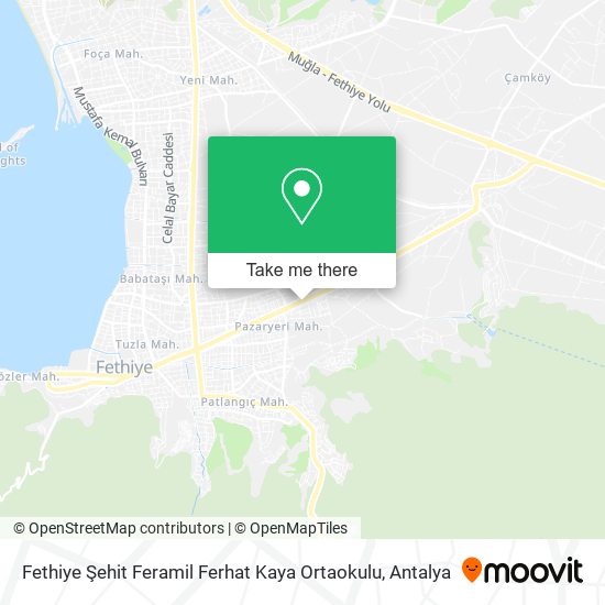 Fethiye Şehit Feramil Ferhat Kaya Ortaokulu map