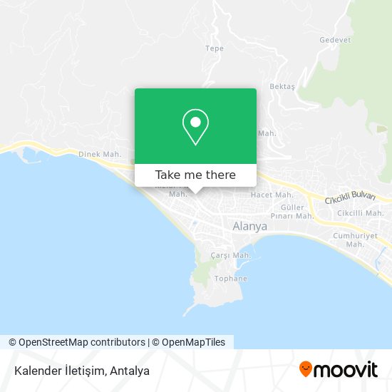 Kalender İletişim map